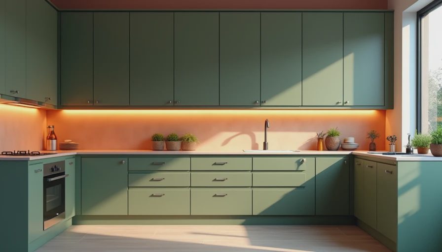 Visual context for modern kitchen cabinets