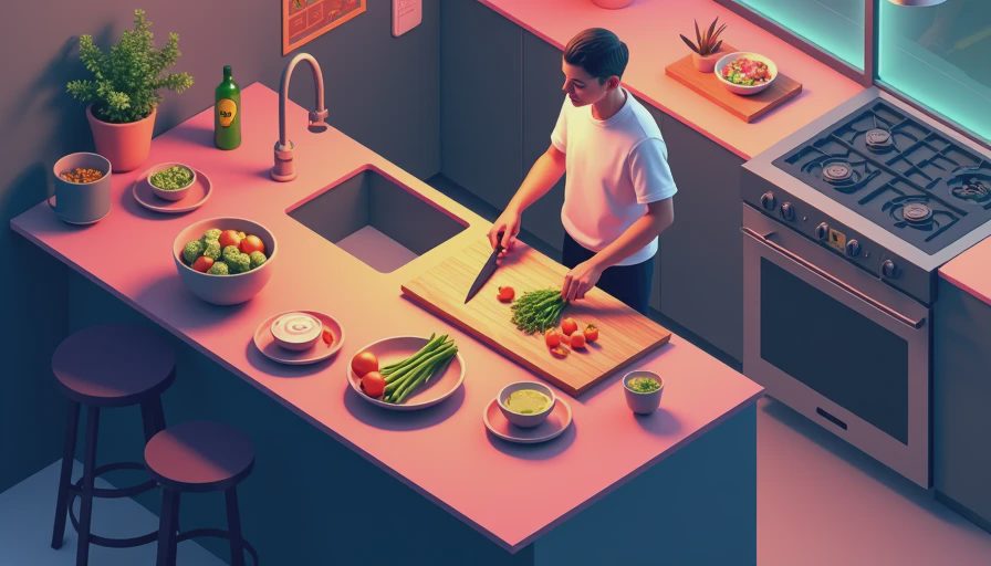 Illustration for end grain cutting board