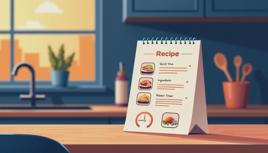 Illustration for easy dinner recipes