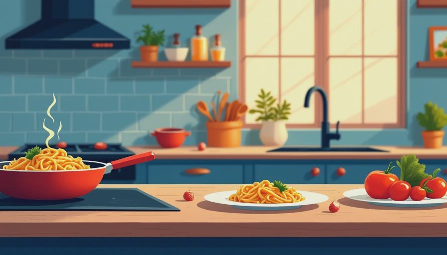 Visual context for easy dinner recipes