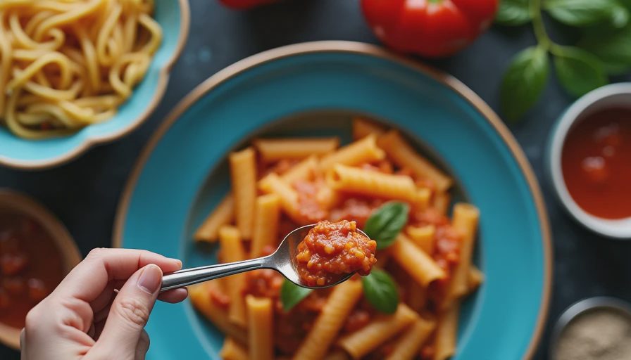 Illustration for pasta recipes