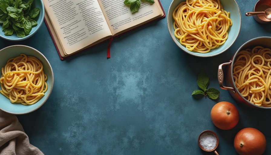 Visual context for pasta recipes