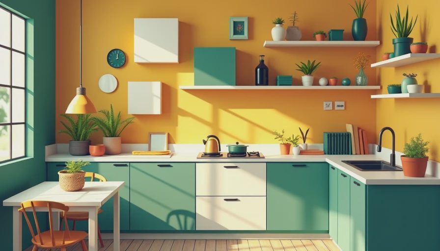 Visual context for kitchen renovation