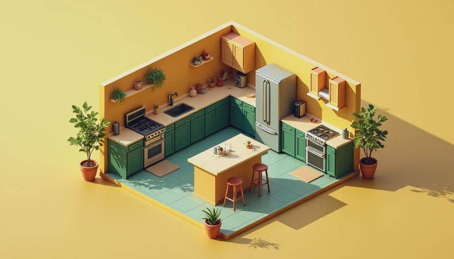 Visual context for average kitchen remodel cost