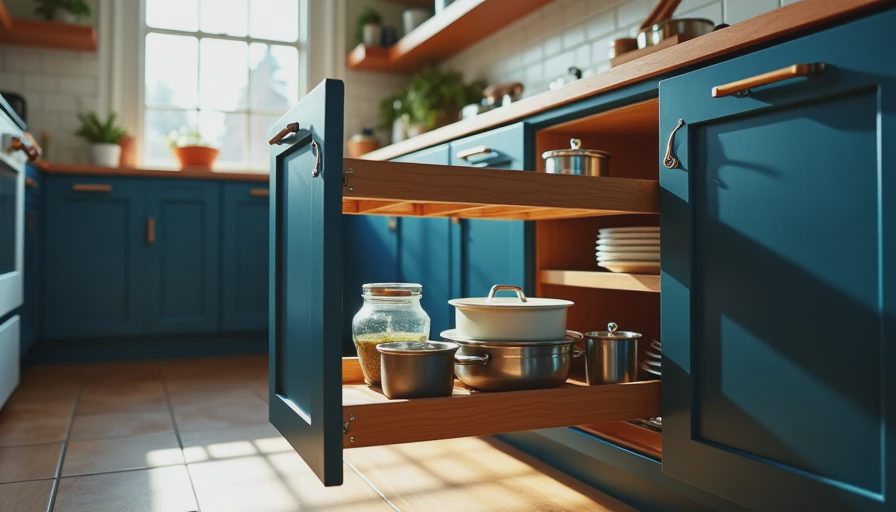 Visual context for storage for cabinet